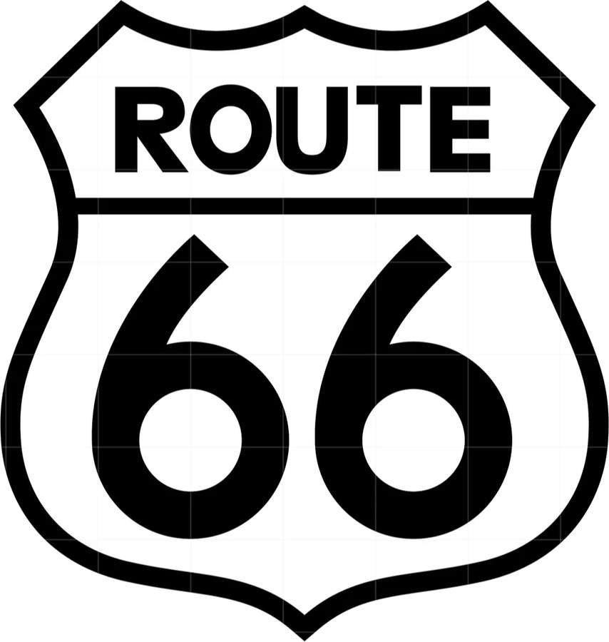 Route 66 Highway Sign